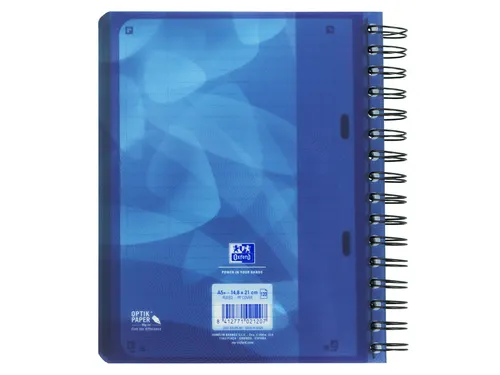 Projectboek Oxford A5+ Scribzee 6-gaats Lijn 120vel Blauw