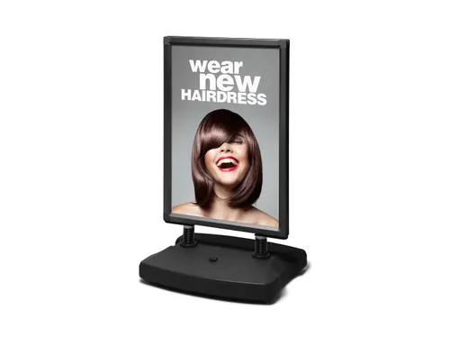 Stoepbord Windtalker City Plastic Voet A1 Zwart