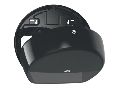 Tork 555008 T2 Mini Jumbo Toiletpapier Dispenser Elevation Zwart