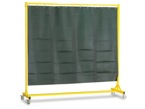 Lasscherm Verrijdbaar Pvc Strokengordijn Hxbxd 2000X2000X600Mm