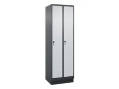 locker voor scheiding van kleding,HxBxD 1950x600x500mm,2vak
