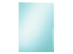 Insteekmap L-map Leitz Premium A4 0.15mm Pvc Blauw Glashelder