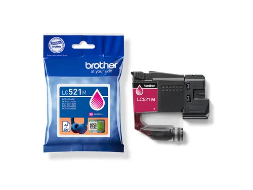 Inktcartridge Brother LC-521M rood