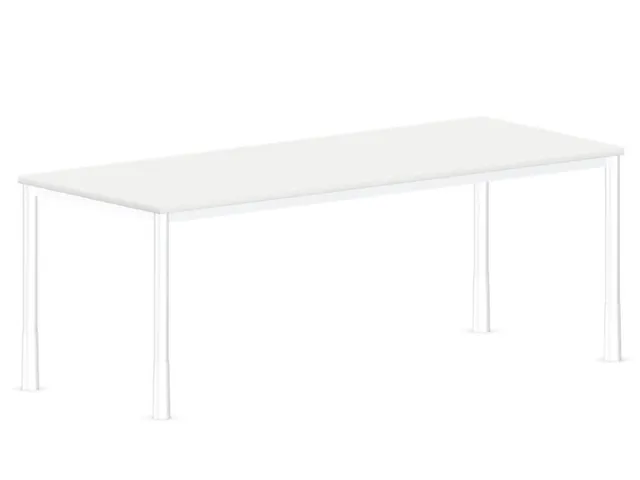 bureau à hauteur réglable,HxlxP 720-840x2000x800mm,Bl-blanc