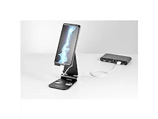 Telefoonhouder / tablethouder universeel multi angle opvouwbaar zwart - 4