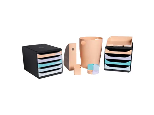 Brievenbak COMBO Pas tel koraal glossy
