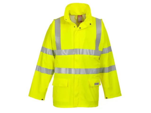 Portwest FR41 regenjas, fluo geel, maat 2XL, per stuk