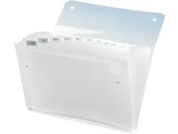 Sorteermap Rexel Ice 13 Vaks Transparant PP