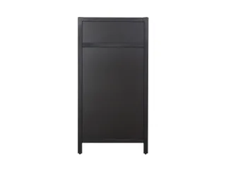 Europel Krijtstoepbord met Topbord 660 x 1280 mm DELUX Zwart - 1