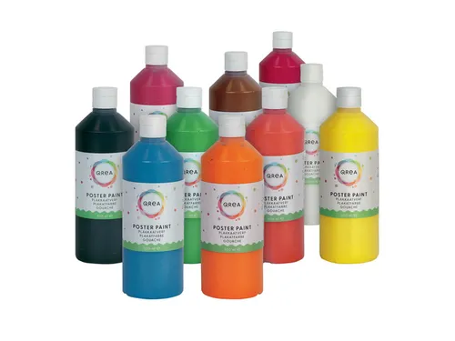 Plakkaatverf Qrea blauw 500ml