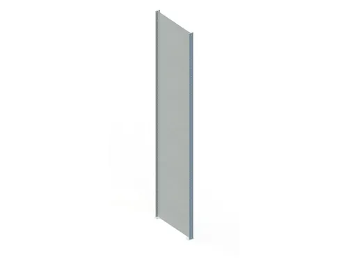 zijwand,v. inhaakstelling,HxD 2500x600mm,staal,RAL7035