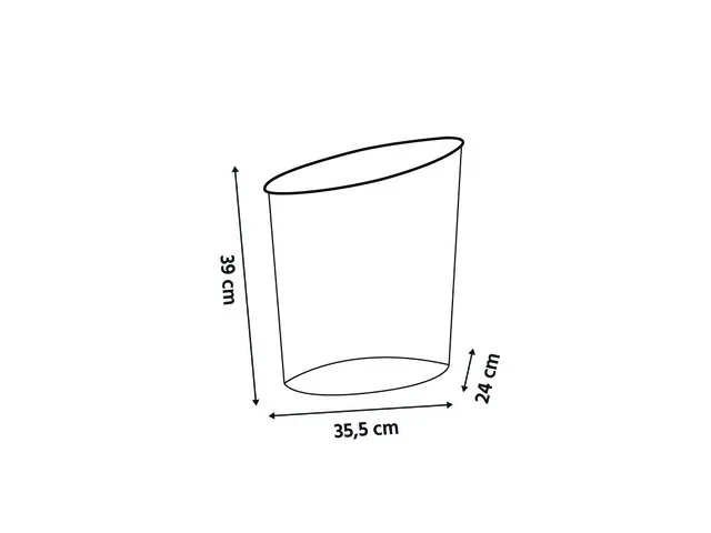 Corbeille à papier Alba Mesh 18 litres, en treillis métallique noir