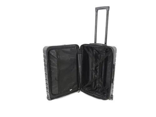 Reistrolley JSA maat M 65,5 x 44,5 x 25 cm mat zwart gerecycled ABS