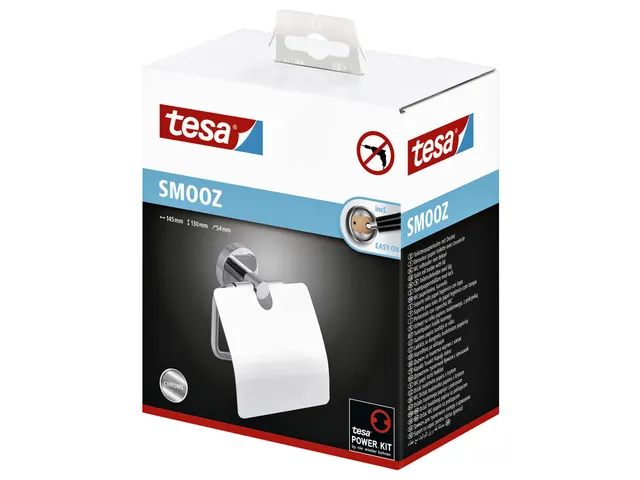 Toiletrolhouder Tesa Smooz 40315 met deksel