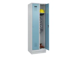 locker,HxBxD 1950x600x500mm,2vak,vak B 300mm,cil.-slot,sokkel - 1