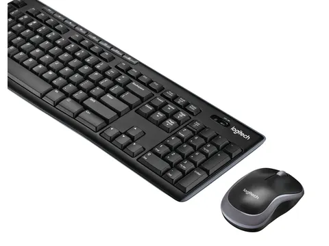 Logitech MK270 UK layout Toetsenbord + Muis Zwart