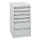 ladekast,HxBxD 900x500x500mm,6lade(n),centr. vergrendeling