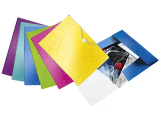 Elastomap Leitz WOW 3-kleps A4 Polypropyleen roze - 4
