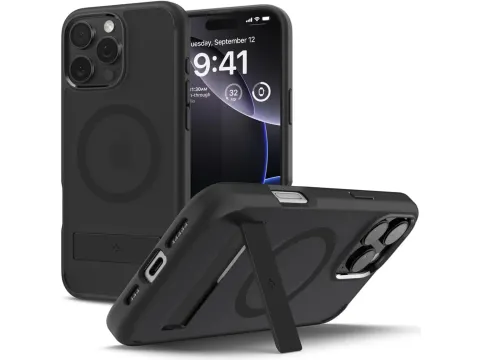 Ultra Hybrid S MagFit iPhone 16 Pro Hoesje Back Cover Frosted Zwart