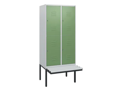 Dubbeldekse dekenkist,HxBxD 1950x800x815mm,2x2vak.,vak B 400mm