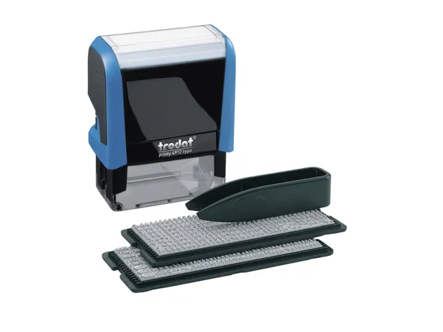 Tekststempel Trodat Printy 4912 Typomatic letterset en pincet