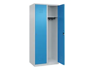 locker,HxBxD 1850x800x500mm,2vak,vak B 400mm,cil.-slot,staand op vloer - 1