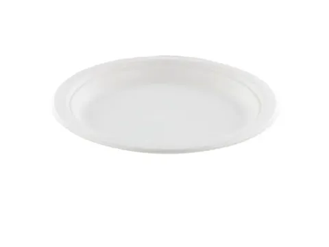 Bord IEZZY Ø170mm suikerriet 50 stuks wit