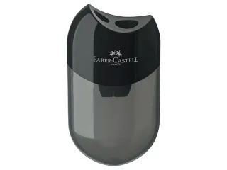 Puntenslijper Faber-Castell met afvalkoker zwart - 1