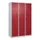 locker voor scheiding van kleding,HxBxD 1850x1200x500mm,3vak