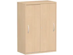 kantoor-schuifdeurkast HxBxD 1182x800x425mm hout beuken 2 OH