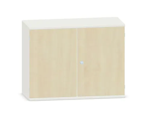kantoorkast,HxBxD 770x1000x430mm,decor romp wit,decor front esdoorn