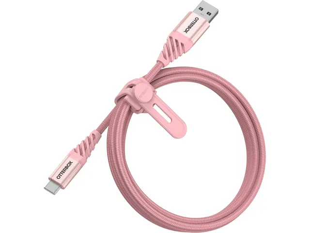 OtterBox Premium Datatransferkabel USB-A naar USB-C 1m Roze