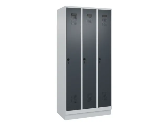 locker voor scheiding van kleding,HxBxD 1950x900x500mm,3vak