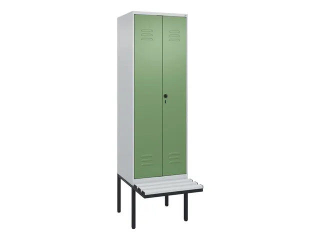 locker voor scheiding van kleding,HxBxD 2120x600x815mm,2vak