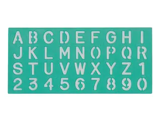 Lettersjabloon Linex hoofletters/letters/cijfers 30mm - 1