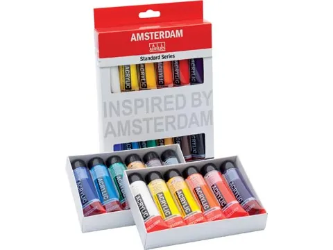 Acrylverf Tube 20 Ml, Etui Van 12 Stuks Assorti Kleuren