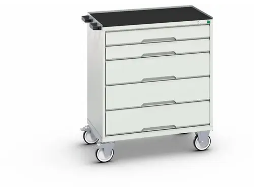 gereedschapswagen,HxBxD 965x800x550mm,4-voet/4wielen