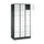 lockerkast,HxBxD 1950x920x500mm,3x6vakken,cil.-slot,sokkel