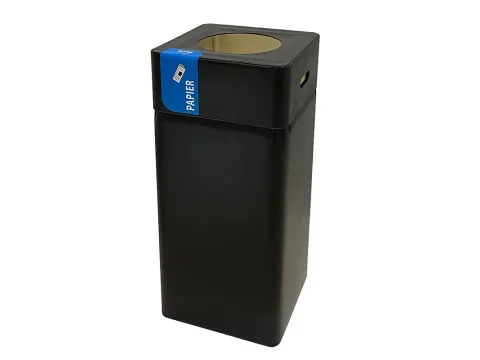 Afvalbak Blackline Papier 105 liter Zwart