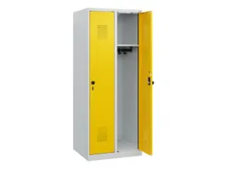 schoollocker,HxBxD 1530x600x500mm,2vak,vak B 300mm,draaigrendel