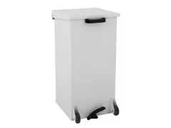 Mobiele Pedaalemmer Carro-Kick 110 liter Wit