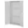 kast met sleufplaat,HxBxD 1950x1000x410mm,cil.-slot,romp lichtgrijs