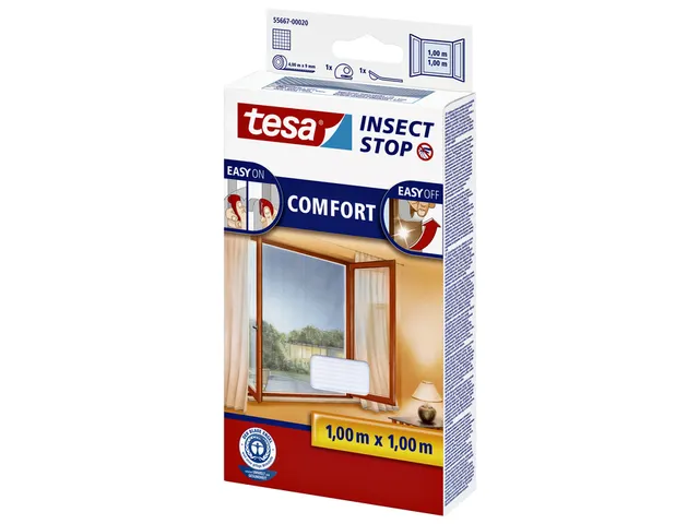 Insectenhor tesa Insect Stop COMFORT raam 1x1m wit