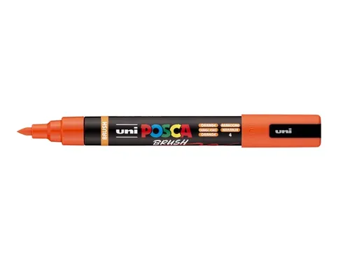 Paintmarker Uni POSCA PC-5BR brushpunt M oranje