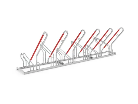 fietsbeugel,L 3000mm,6instelplaatsen,gebruik eenzijdig,vuurverzinkt
