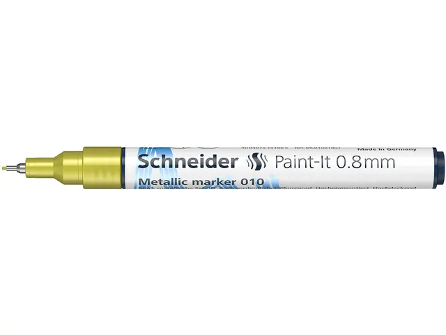 Metallic marker Schneider Paint-It 010 0.8mm geel metallic
