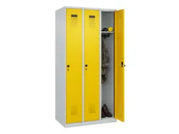 locker,HxBxD 1850x900x500mm,3vak,vak B 300mm,draaigrendel