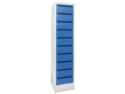 Postsorteerkast 1850x330x500mm 10 Vakken Ral7035 Front Ral5012