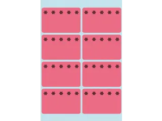 Etiket Herma 3772 26x40mm Diepvries Rood 48 stuks - 1