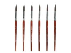 Penseel Kangaro Serie 120 rond Nr. 18 geitenhaar doos 6 stuks